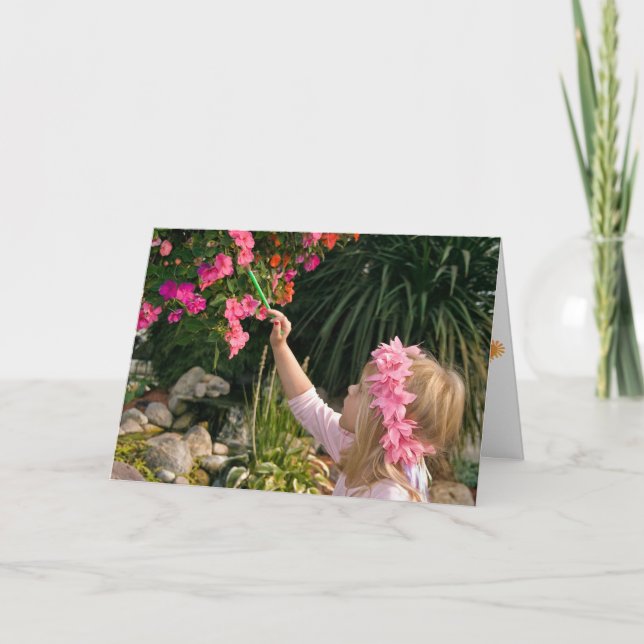 Fågelmålningsblomma Kort (Framsida)