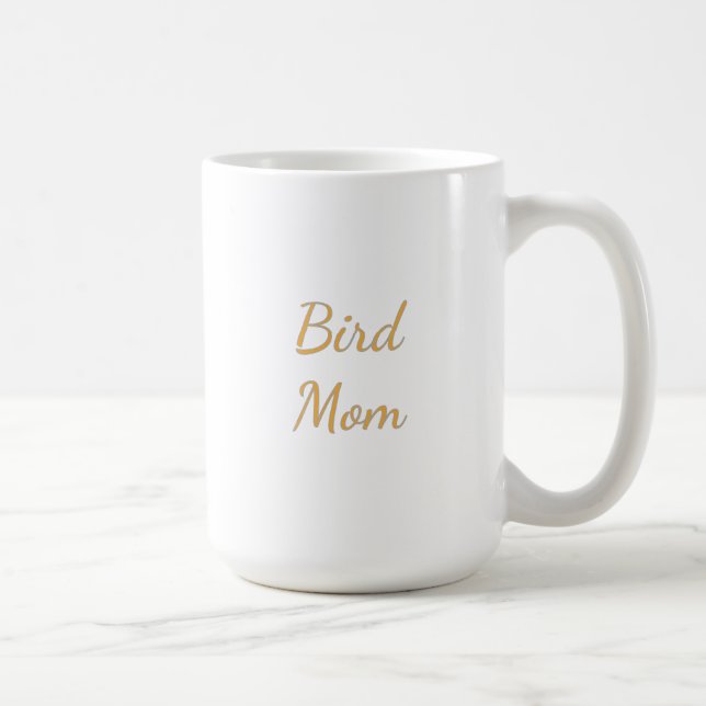 Fågelmamma-mugg – Varm, målad fågelkonstpresent Kaffemugg (Höger)