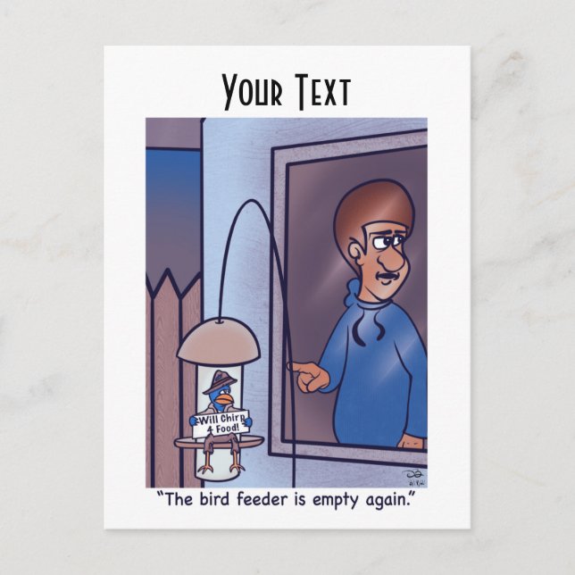 Fågelmatarvykort Vykort (Framsida)