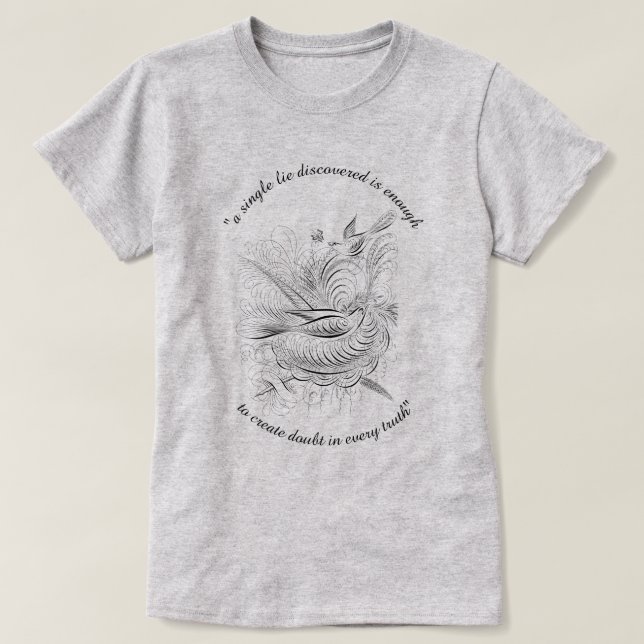 Fågelmeddelande T-Shirt (Design framsida)