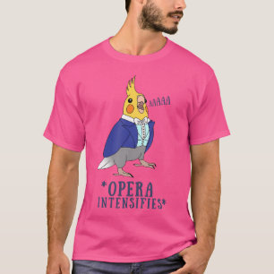 Fågelmembran Parrot Screaming Bird Singing Opera C T Shirt