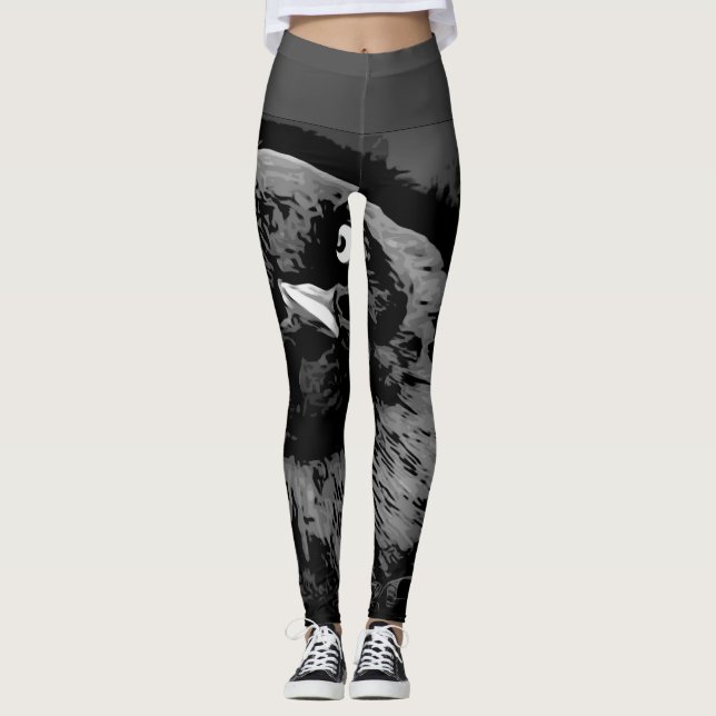 Fågelmodeller: Fågelfåglar 01-02 Leggings (Framsida)