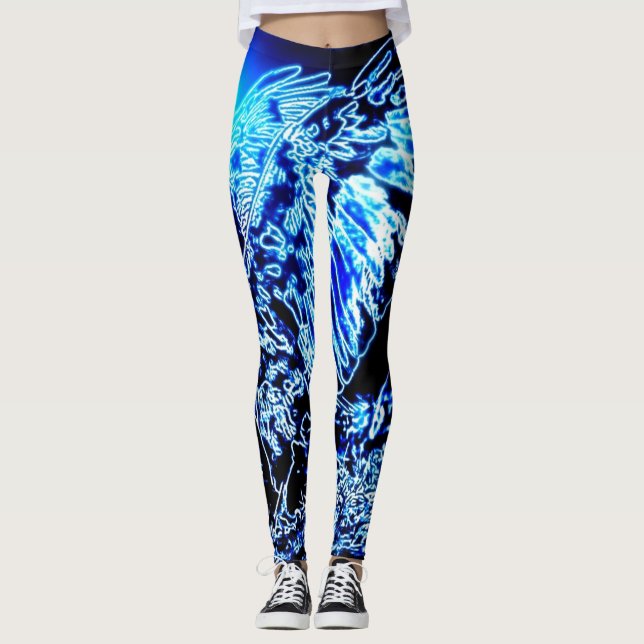 Fågelmodeller: Förstorad ål 01-01 Leggings (Framsida)