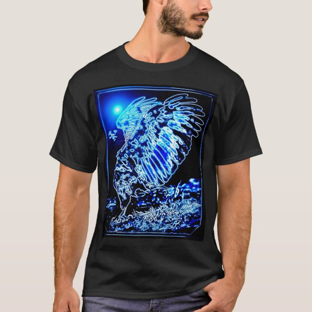 Fågelmodeller: Förstorad ål 01-01 T Shirt (Framsida)