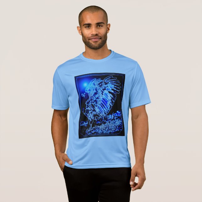 Fågelmodeller: Förstorad ål 01-01 T Shirt (Hel framsida)