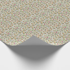 Fågelmönster Presentpapper