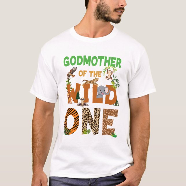 Fågelmor Vilden en Safari Birthday T Shirt (Framsida)