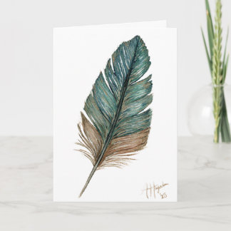 Fågelmotiv Vikad Greeting Card Kort