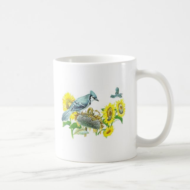 Fågelmugg - blått Jay Kaffemugg (Höger)