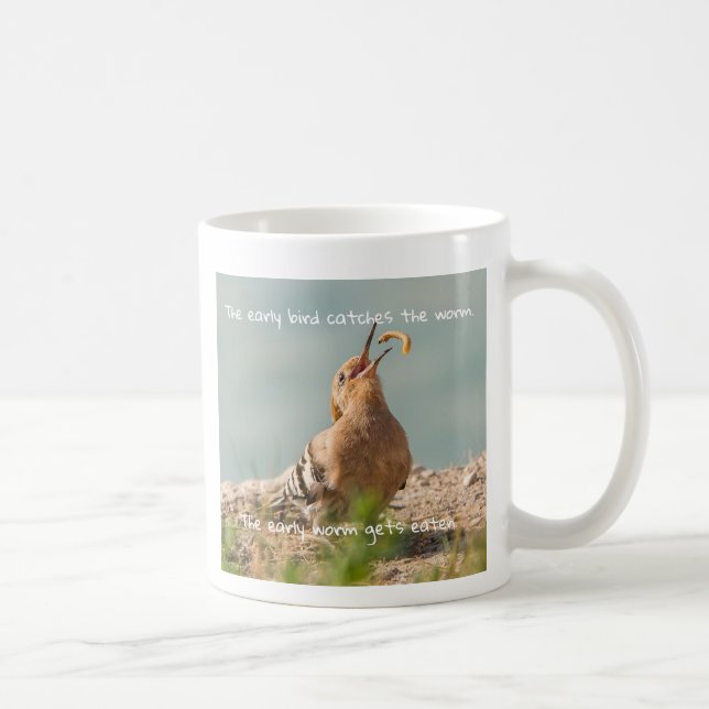 Fågelmuggen för tidiga rispor kaffemugg (Höger)
