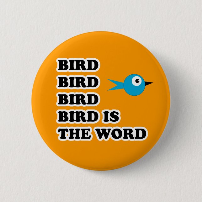 Fågeln är ord knapp (Framsida)