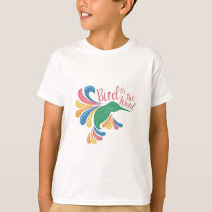 Fågeln är ord t-shirt