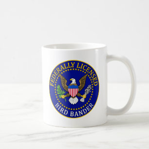 Fågeln Bander förseglar Kaffemugg