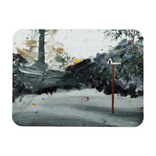 Fågeln boxas den Ohlsdorf kyrkogården 2013 Magnet