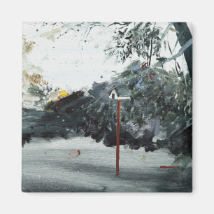 Fågeln boxas den Ohlsdorf kyrkogården 2013 Magnet