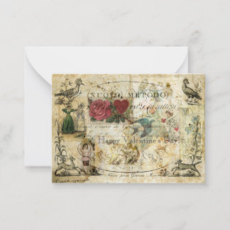 Fågeln i Hand Anteckningskort