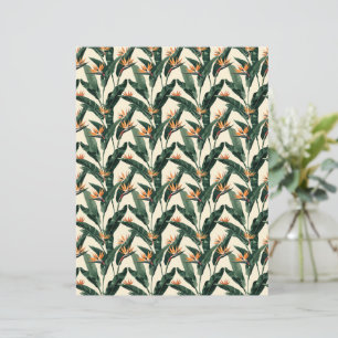 Fågeln på den botaniska Mönster-skrapboken Papper