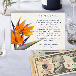 Fågeln Paradis Önskbrunn Bröllop Tilläggskort