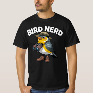 Fågelnerd Roligt att titta på fåglar   Ornitologif T Shirt