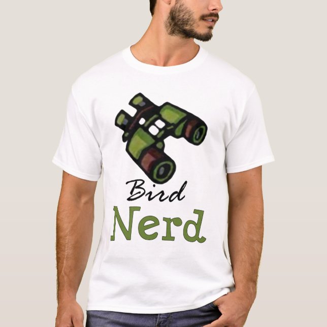 FågelNerdOrnithology T-shirt (Framsida)