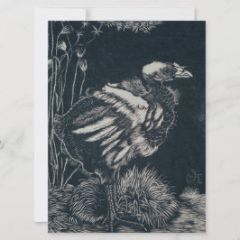 Fågelns Chick som kommer från dess bo (av Jan Mank Kort