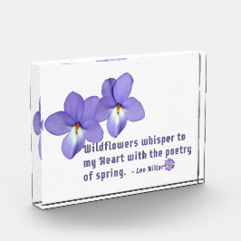 Fågelns fot Violets Wildblommor Citat