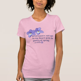 Fågelns fot Violets Wildblommor Citat T Shirt