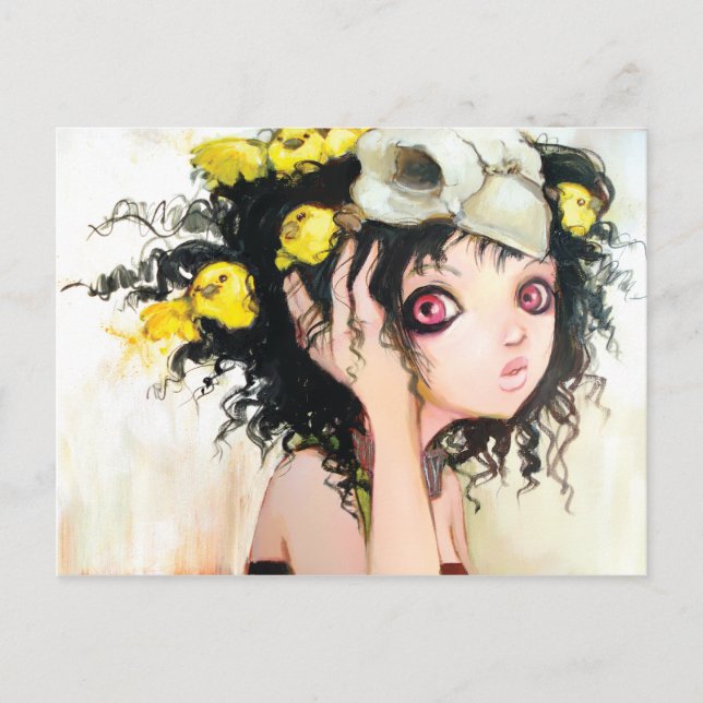 Fågelns inkvarteringskort vykort (Framsida)