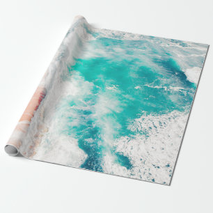Fågelns öga-syn på vinkara havet presentpapper