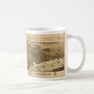Fågelögat beskådar av Jacksonville Florida (187 Kaffemugg