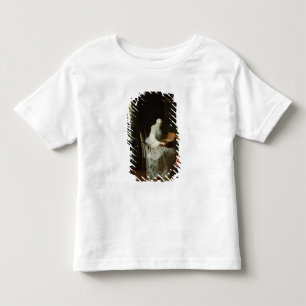 Fågelorganet eller en kvinna som varar henne tee shirt