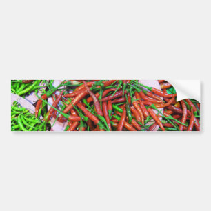 Fågelpeppar i Öga Chili Peppers Bildekal