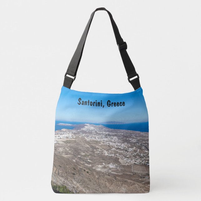 Fågelperspektiv av Santorini Axelväska (Framsida)