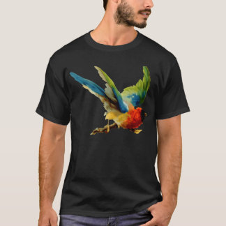 fågelpojke, färgad t shirt