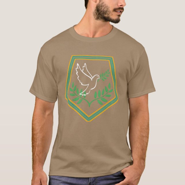 Fågelpresentretro älskare t shirt (Framsida)