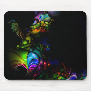 FågelregnbågeFractal Mousepad Musmatta