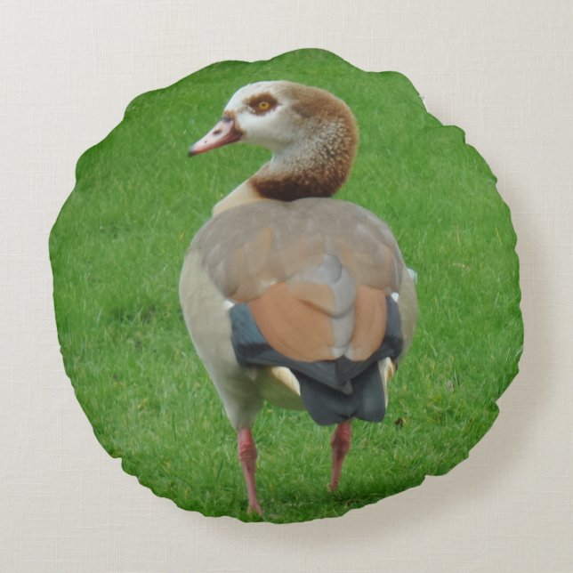 Fågelrunda Pillow Rund Kudde (Baksidan)