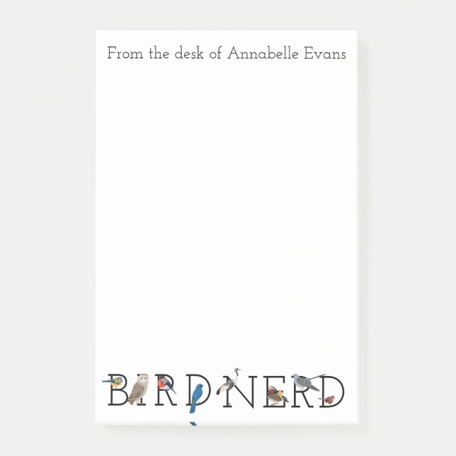 Fågelsamling fem Anpassa Post-it Block (Framsida)