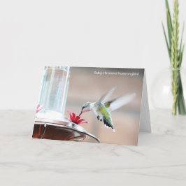 Fågelsamling: Hummingbird (blank notes) Kort