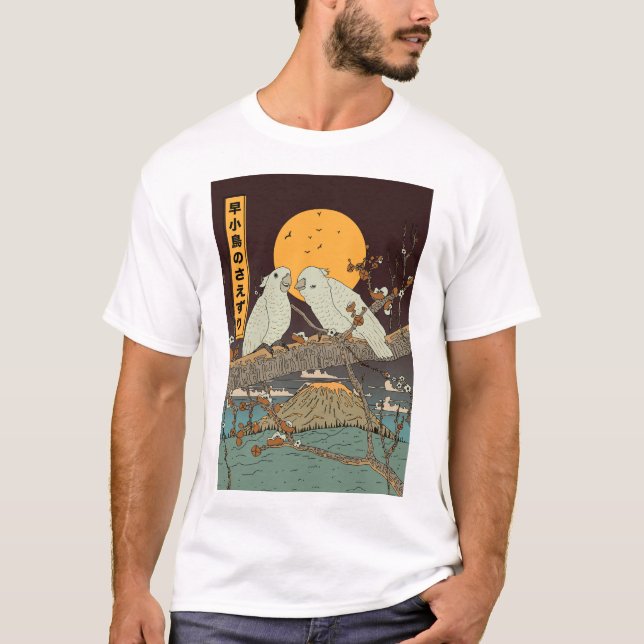 Fågelsång från små fåglar t shirt (Framsida)