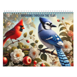 Fågelsång Genom Året Kalender