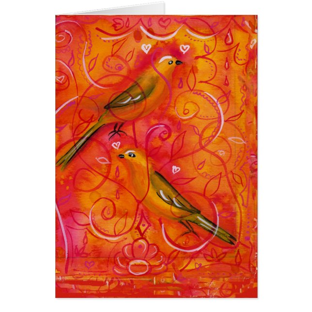 Fågelsång Hälsningskort (Framsidan)