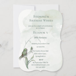 Fågelsång och goda önskningar Inbjudan