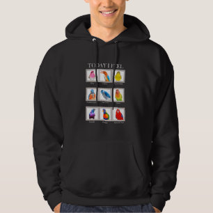 Fågelsätt I dag känner jag mig besvärlig fågel Äls Hoodie