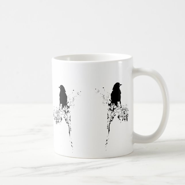 FågelSilhouette Kaffemugg (Höger)