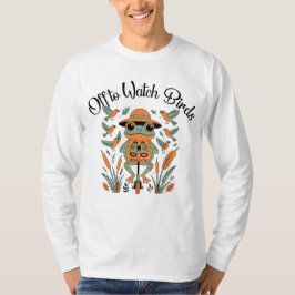 Fågelskådar Groda Design T Shirt