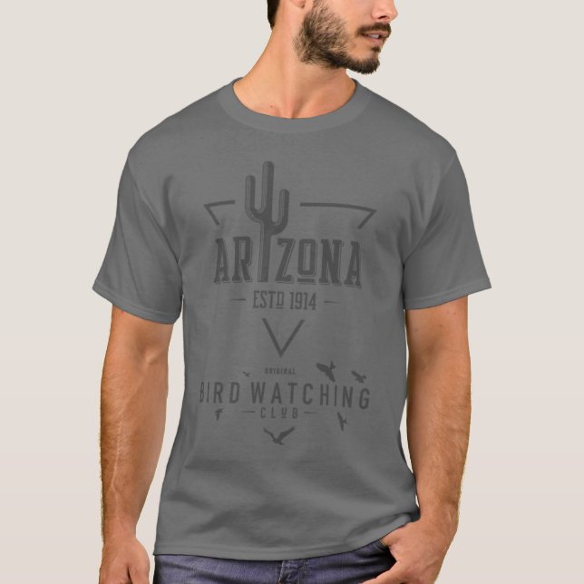 Fågelskådar Klubb Arizona T Shirt (Framsida)