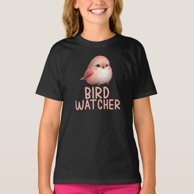 Fågelskådare Barn T Shirt (Framsida)