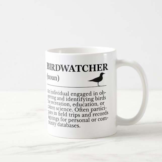 Fågelskådare Definition Observation Identifiering Kaffemugg (Höger)