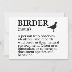 Fågelskådare definition - vildfågelobservatör inbjudningar